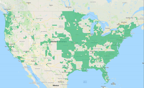US LIDAR map
